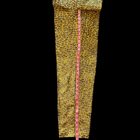🎉HP🎉 NWT CEDARS Gold & Black Metallic Animal Print Lined Leather Pants Size 12 - Picture 13 of 16